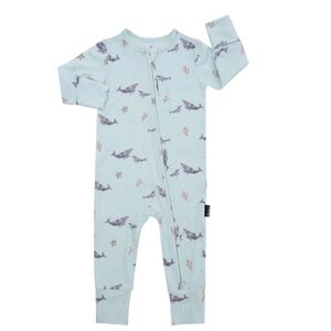 Belan J Kids One Piece Pajama with Whale Print